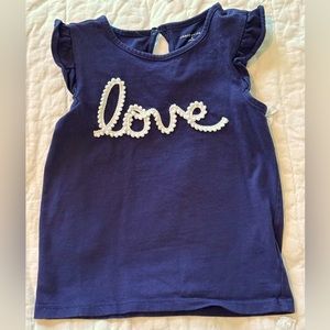 Love Shirt by Janie and Jack, size 6.